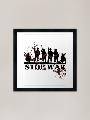 Stop war ceasefire framed - war,