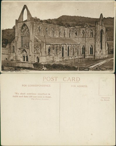 Tintern abbey from south - abbey, west
