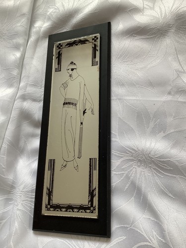 Vintage retro art deco lady - art,