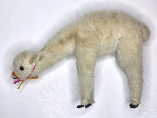 Vintage white llama alpaca - llama,