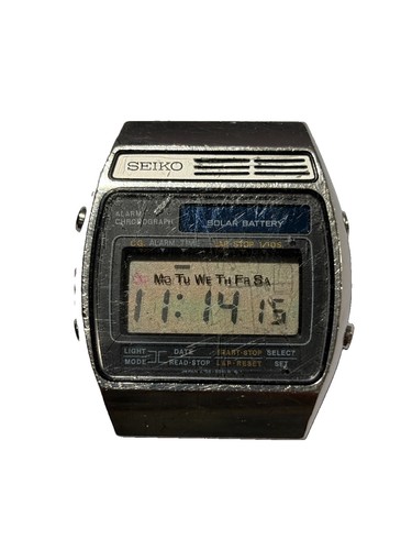 Vintage seiko a156 5010 solar - seiko, a156-5010