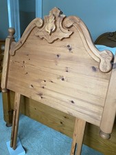 Stunning pine solid wood single headboard excellent condition 