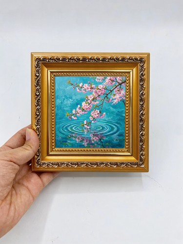 Cherry blossom branch water - blossom,