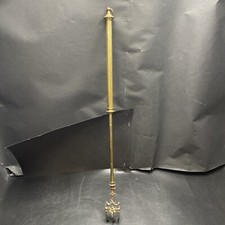 Antique English Brass Double Telescopic Fireplace Toasting Fork - c. 1880s