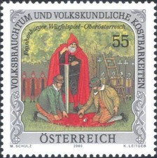 Austria 2005 Folk Customs/Art/Dice/Games/Gambling/Costumes 1v (at1238a)