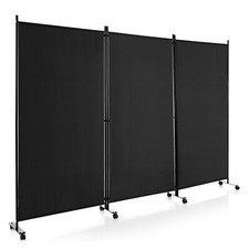 3 Panel Room Divider on Wheels