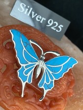 Silver And Enamel Butterfly  🦋 (Pin/ Brooch )