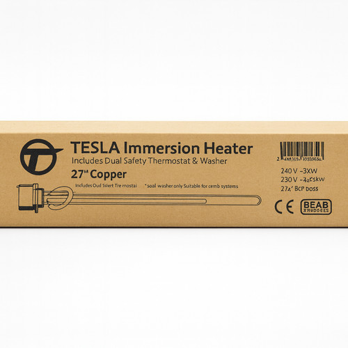 Copper immersion heater - 27",