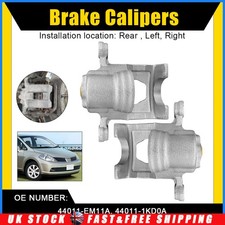 Pair Rear Brake Calipers with