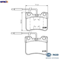 BRAKE PAD SET DISC BRAKE 8DB