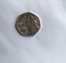 Paddington Bear 50 Pence Coin