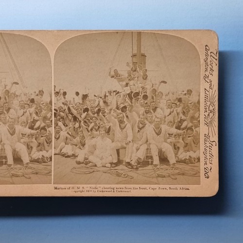 Military shipping stereoview - shipping,