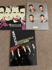 3x Westlife Tour Programmes