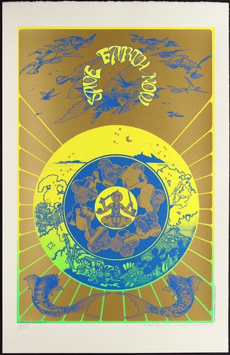 Hapshash save earth now poster - earth,