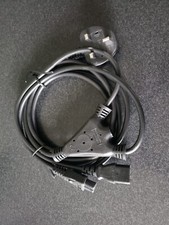 UK 3 Pin Plug to IEC C13 & C5