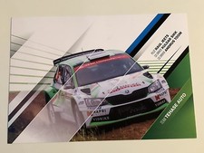 RAUL JEETS SKODA WRC WALES RALLY GB 2017 PHOTOCARD