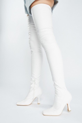 Square toe thigh high - square,