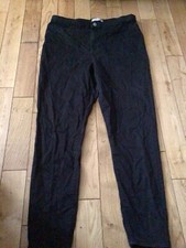 Ladies Black Drainpipe Trousers Size 18 Preowned