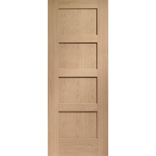 Internal oak panel - oak, 4-panel