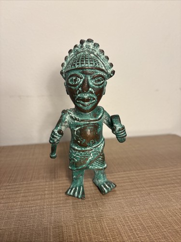 African bronze warrior - warrior, benin