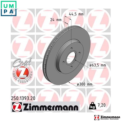Brake disc 250 - disc, 250.1393.20