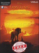Disney The Lion King Viola Music Book/Audio plus Key Signature Bookmark