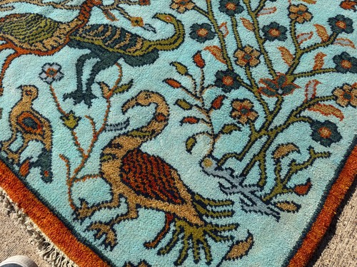 4x6 blue handmade oriental - oriental, rug