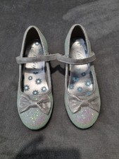 Lilley White Glitter Heels Shoes Size 13 Girls Party Bridesmaid