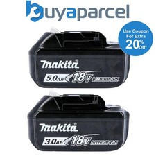 Genuine Makita 18V Batteries -