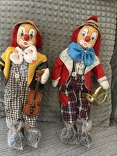 Clown dolls Pair Of Porcelain