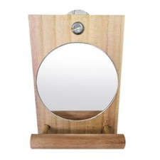 Bird Mirror with Perch Hanging