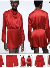 Zara Cowl Neck Satin Play suit