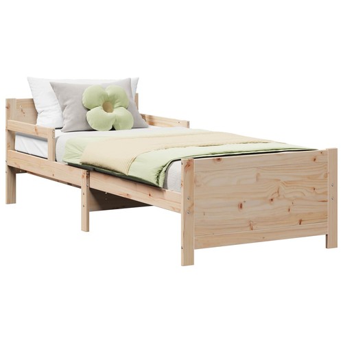 Bed frame with - frame, headboard