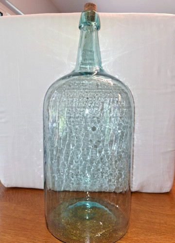 Antique aqua glass - antique, demijohn