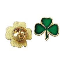 20 Pcs Shamrock Pin Badge
