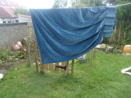 Pair vintage mid blue - pair,
