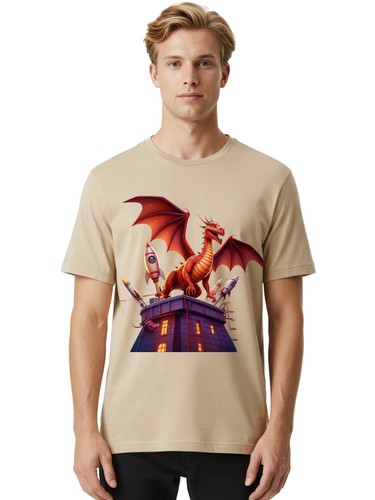 Dragon with rockets - dragon-with-rockets, mens