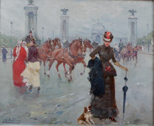 Parisian Street Scene. A Fine
