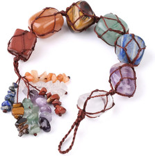 7 Chakras Healing Crystals, Natural Gemstones Spiritual Gifts for Women Polished