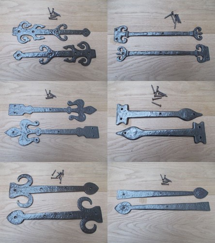Pair antique iron gothic - of,