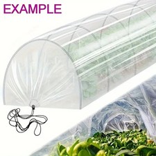 Transparent PE Grow Tunnel 5M Cloche Garden Allotment Seeds/Plants shelter x10