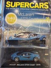 1/43 Scale McLaren 570S Coupe 2015 Unopened With Display Case & Magazine