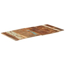 WALPLUS Rectangular Table Top, 15-16 mm Solid Reclaimed Wood, 60x120 cm