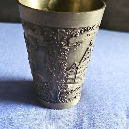 Pewter beaker tankard style - pewter, tankard-style