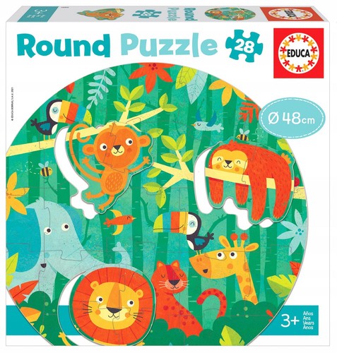 Educa piece round jungle - educa, 28