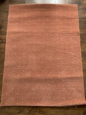 Vintage Carpet Rug Piece Coral  Colour