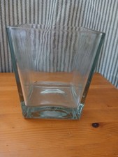 Heavy Plain Glass Vase W6 Cm