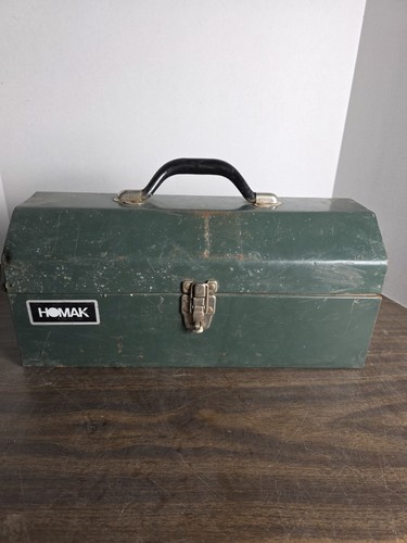 Vtg homak metal toolbox model - metal,