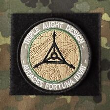 TRIPLE AUGHT DESIGN Fortune Favors The Bold Embroidered Patch Hook/Loop TAD Gear