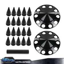 New Front Hub Cover Set Black